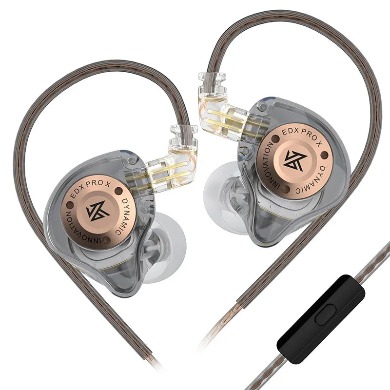 KZ EDX PRO X Dynamic Drive Earphone HIFI Bass Music Earbud Sport Noise Cancelling