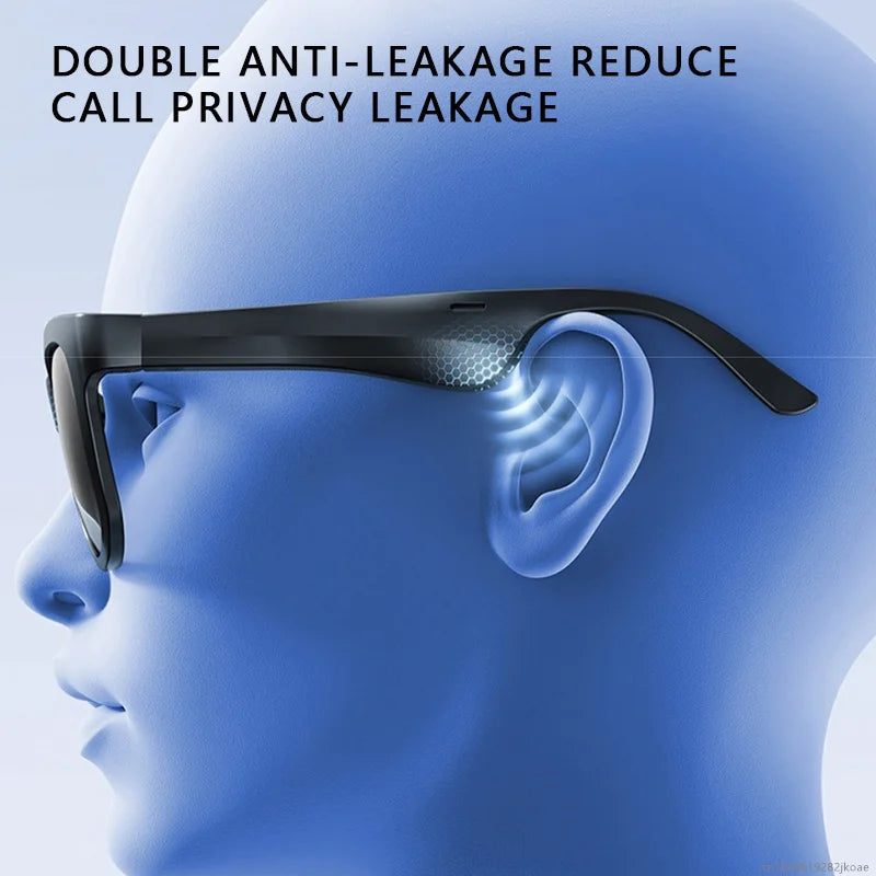New OVO-1 AI Intelligent Translation Glasses Headphones Wireless Bluetooth 6.0 Earphones Outdoor Sunglasses Headset Long Standby