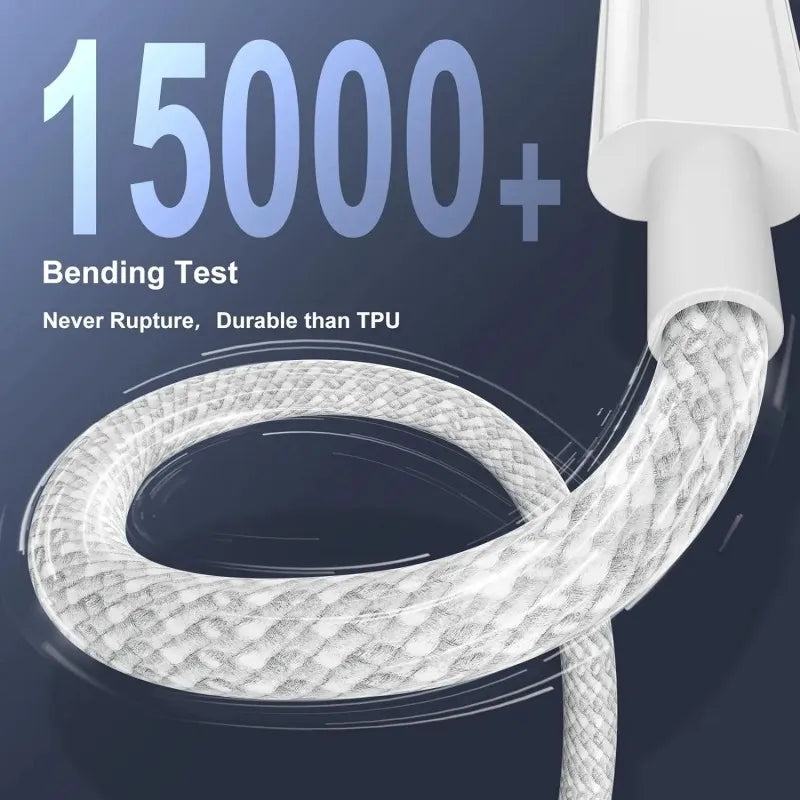3PCS USB C Cable to USB C 100W Fast Charging Charger