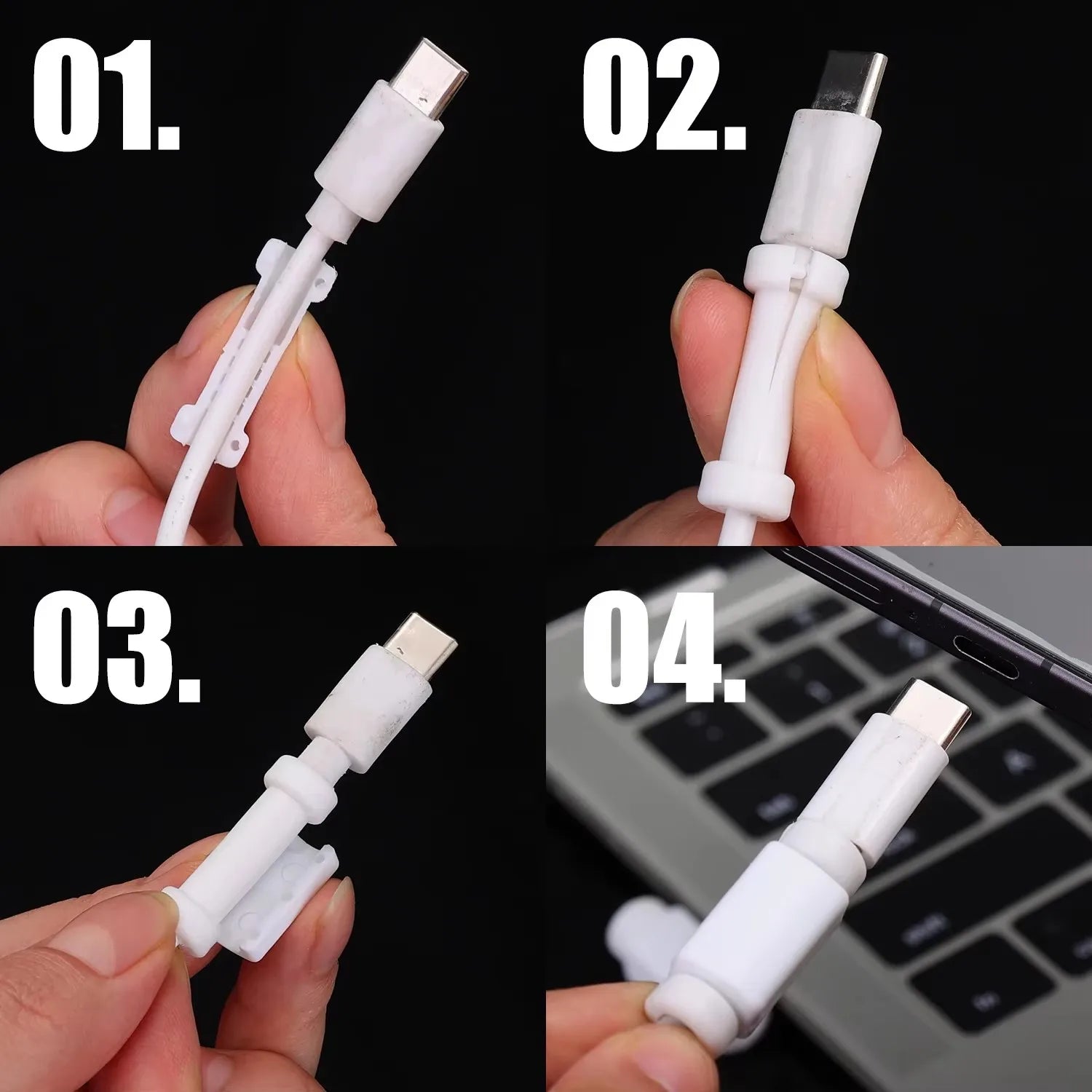 Anti Break Cable Protector Soft Silicone Cover