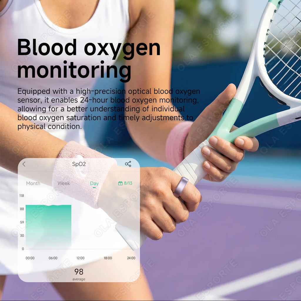R10 Smart Ring with Charging Case Multi-color Ring Men Women Health Sleep Heart Rate Monitoring IP68 Waterproof Multi-sport Mode