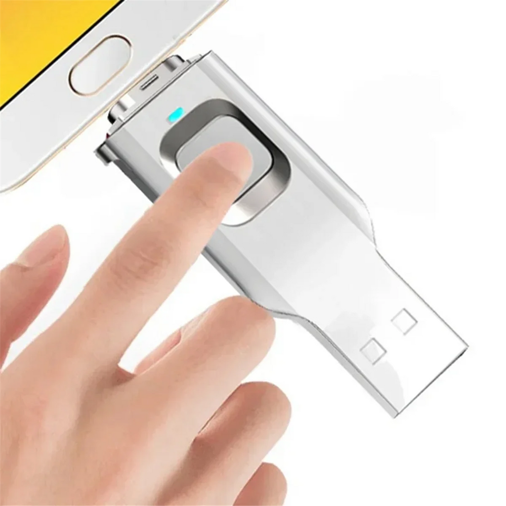 AAA87 Fingerprint Flash Drive Metal OTG Pendrive USB3.0 Type C for Laptop Phone Lock Thumbdrive Jump USB Disk 32G