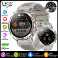 LIGE Rugged GPS Track Smart Watch Men LED Flashlight Compass 3ATM Waterproof Bluetooth Call Sports Cycling Men Smartwatch Hombre