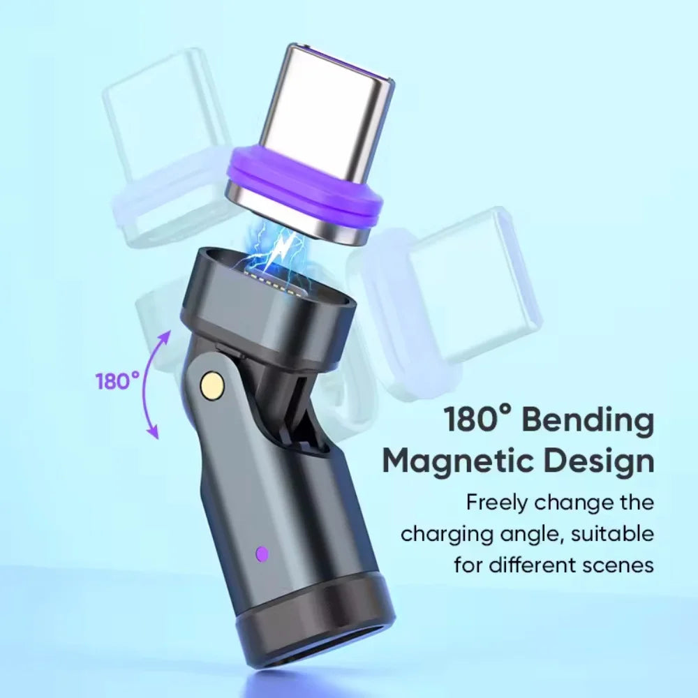 240W Type C Adapter USB-C to Type-C OTG Fast Charging Cable Magnetic USB C Female Converter for Macbook iPhone 16 15 Xiaomi
