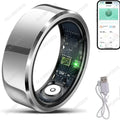 Health Smart Ring Men Women, Heart Rate and Blood Oxygen Monitor Smartring Waterproof Multi-sport Mode