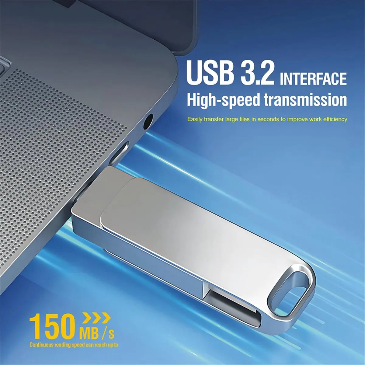 A64I 512GB USB 3.1 Flash Drive with Type C and Type A Port,Memory Stick Thumb Drive,Storage and Backup for Smart Phone Silver