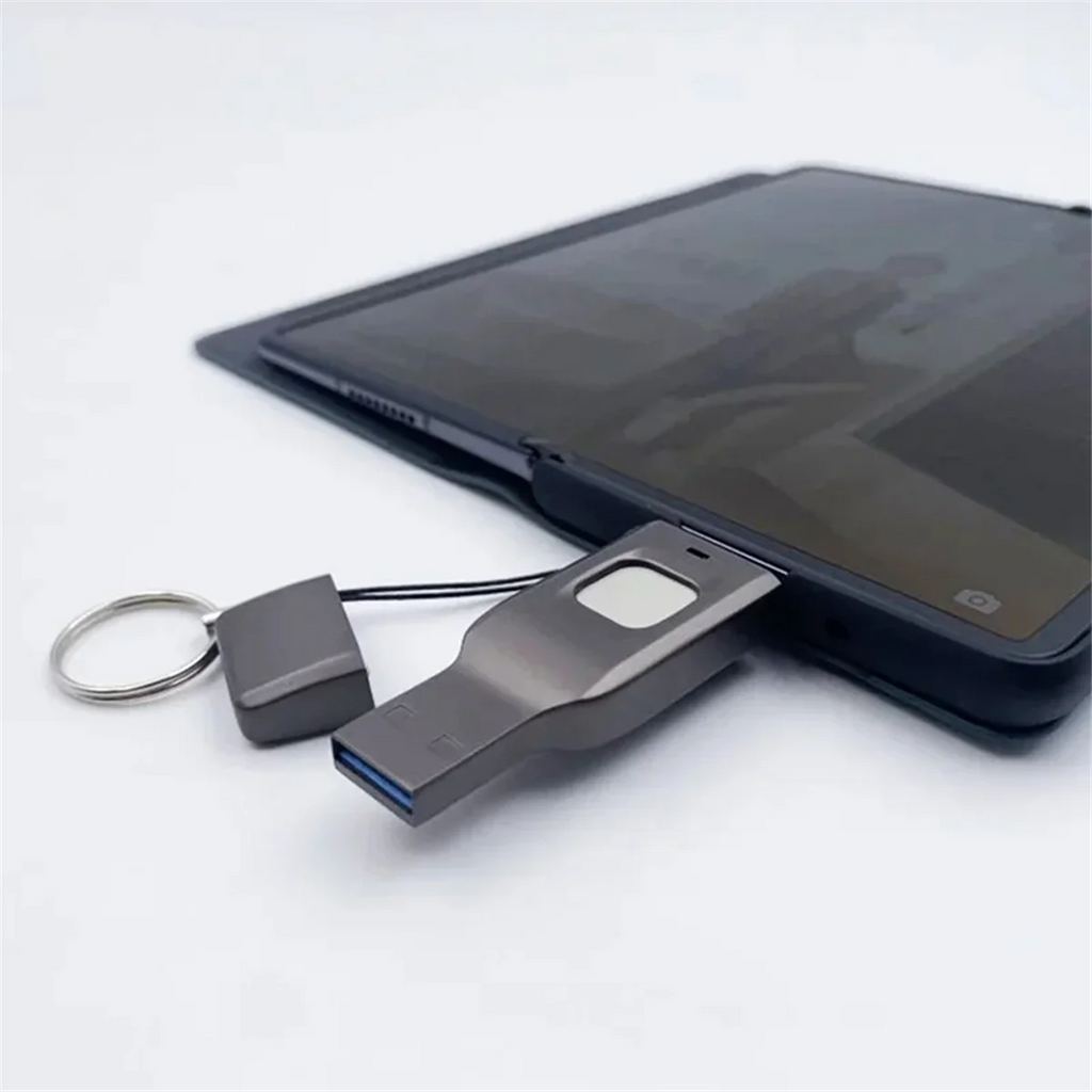 AAA87 Fingerprint Flash Drive Metal OTG Pendrive USB3.0 Type C for Laptop Phone Lock Thumbdrive Jump USB Disk 32G