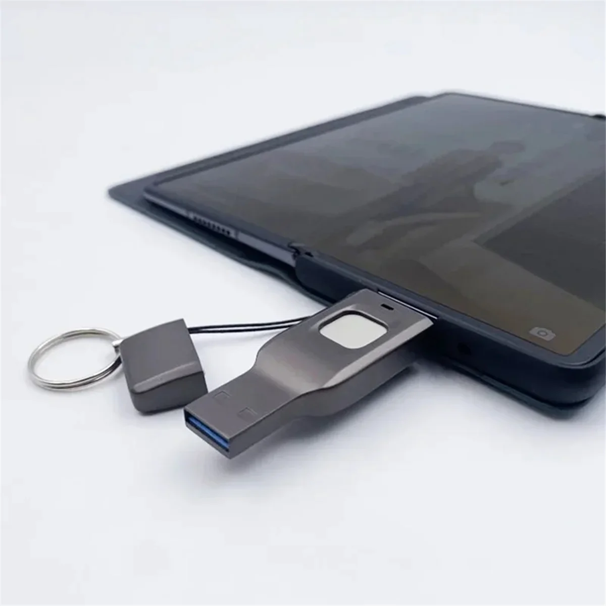 AAA87 Fingerprint Flash Drive Metal OTG Pendrive USB3.0 Type C for Laptop Phone Lock Thumbdrive Jump USB Disk 32G