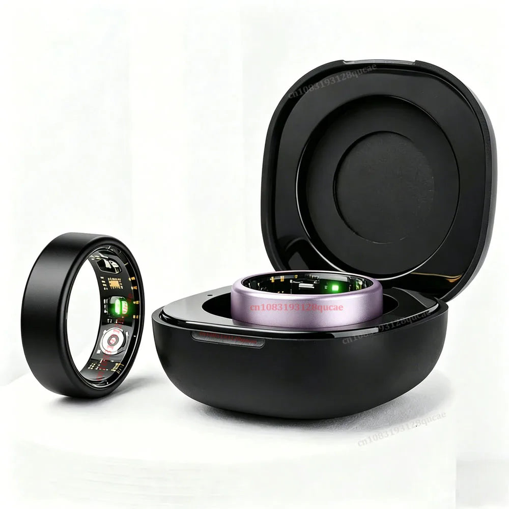 R10 Smart Ring with Charging Case Multi-color Ring Men Women Health Sleep Heart Rate Monitoring IP68 Waterproof Multi-sport Mode