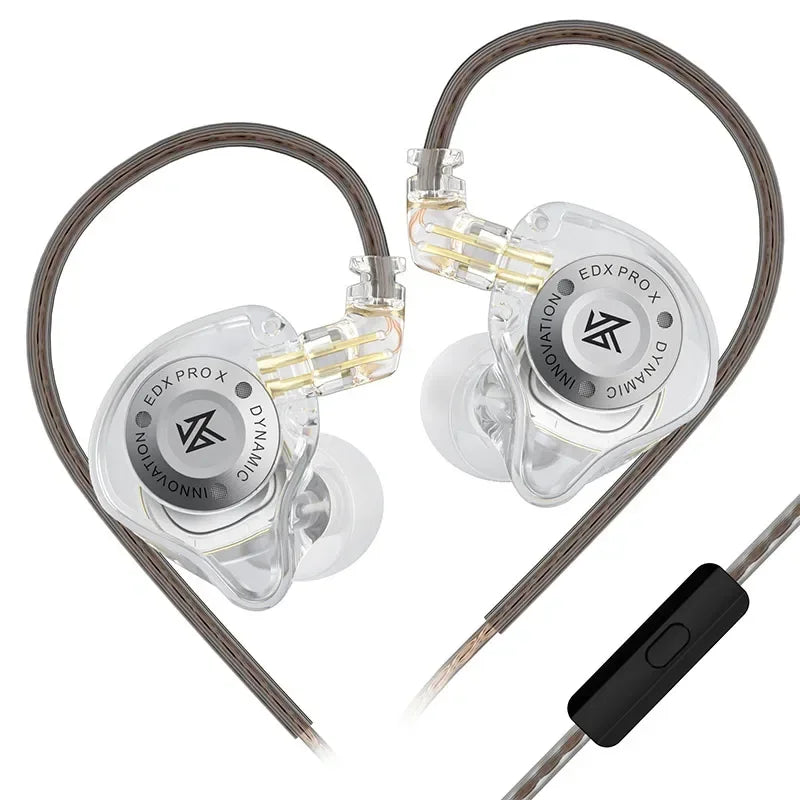 KZ EDX PRO X Dynamic Drive Earphone HIFI Bass Music Earbud Sport Noise Cancelling