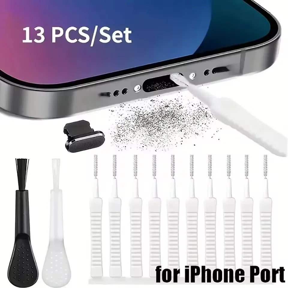 Mobile Phone Speaker Charging Port Cleaning Set Dust Plug