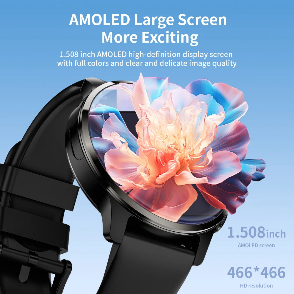 4G 5G Android Smart Watch with Sim Card APPLLP 2 GPS NFC 1.43inch AMOLED Screen Smart Watches