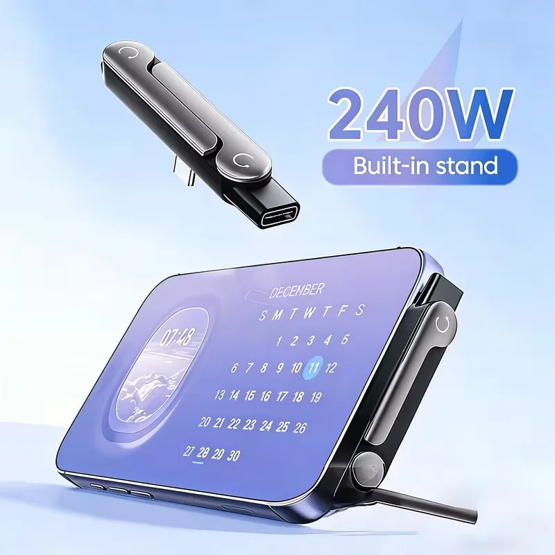 240W Type C Adapter Fast Charging 90° Elbow Bracket Adapter