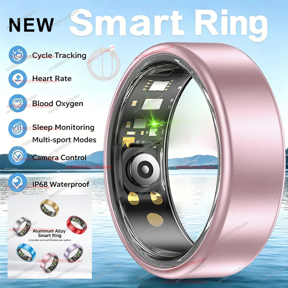 R10 Smart Ring with Charging Case Multi-color Ring Men Women Health Sleep Heart Rate Monitoring IP68 Waterproof Multi-sport Mode