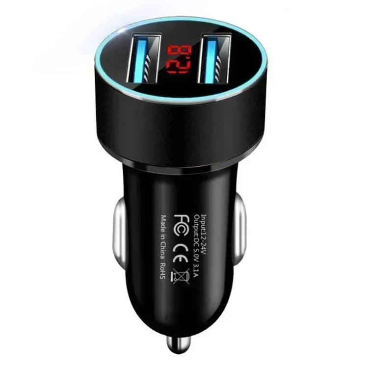 ar Dual USB Car Charger 100/200W Mini USB C Car Fast Charging Adapter