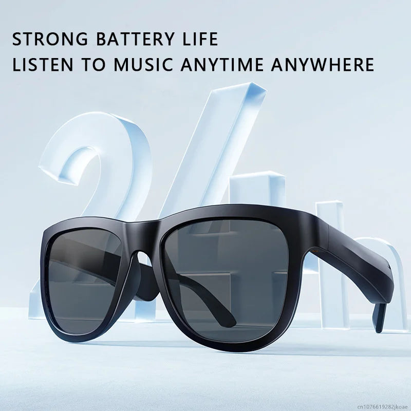 New OVO-1 AI Intelligent Translation Glasses Headphones Wireless Bluetooth 6.0 Earphones Outdoor Sunglasses Headset Long Standby