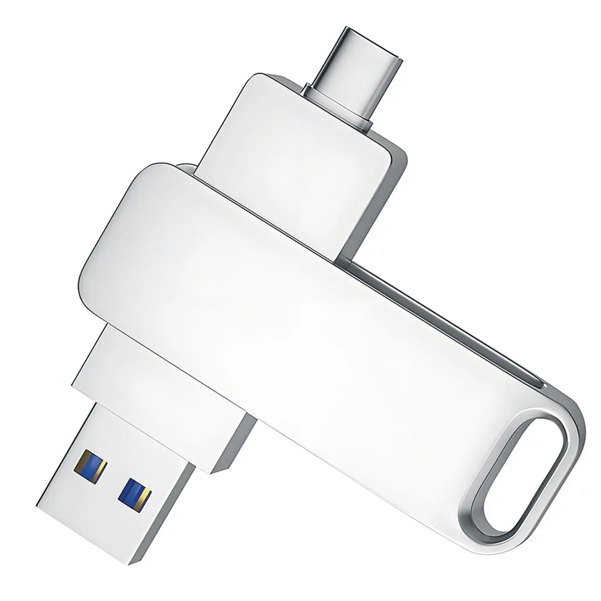 A64I 512GB USB 3.1 Flash Drive with Type C and Type A Port,Memory Stick Thumb Drive,Storage and Backup for Smart Phone Silver