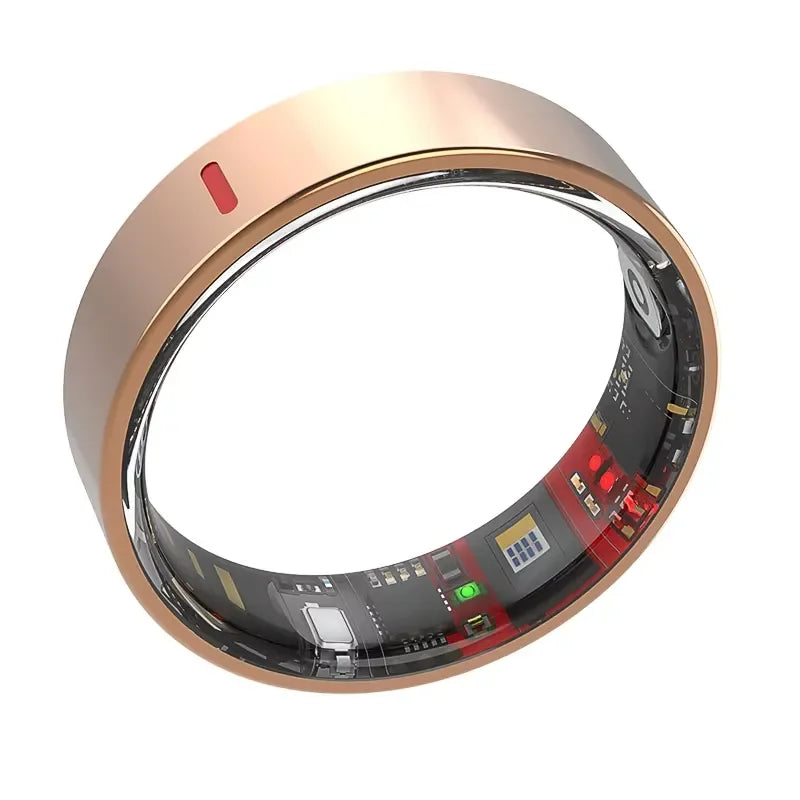 Health Ring Fitness Tracking Heart Rate Sleep Tracker IP68 Steel Wireless Charging Smart Ring App Control 5-10
