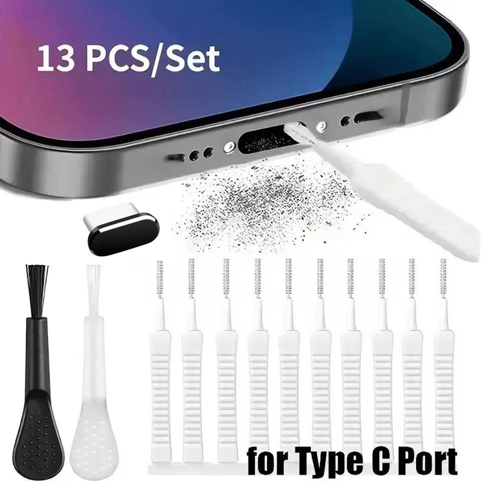 Mobile Phone Speaker Charging Port Cleaning Set Dust Plug