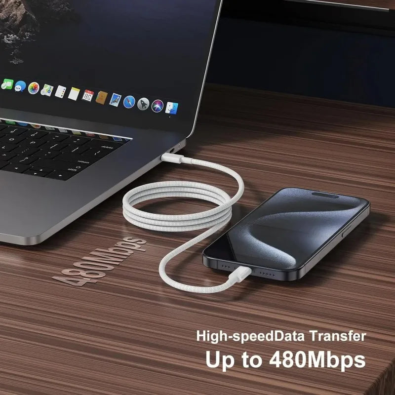 3PCS USB C Cable to USB C 100W Fast Charging Charger
